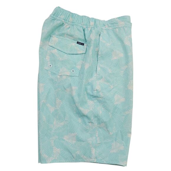 Johnnie-O Swimming Shorts Mens Small Aqua Mesh Lined Pockets Beach Pool Travel - Picture 5 of 12
